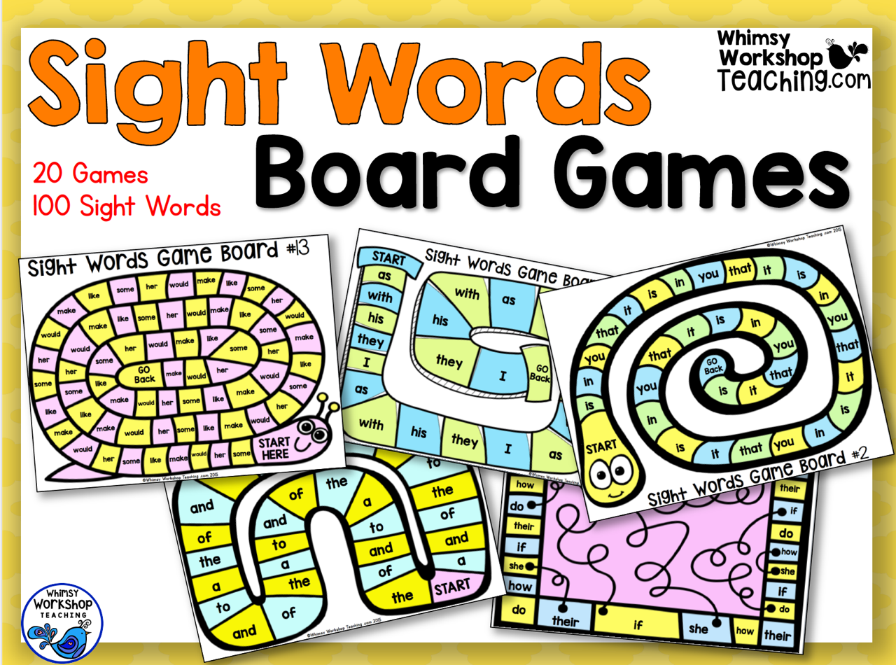 Sight Words Games For Free