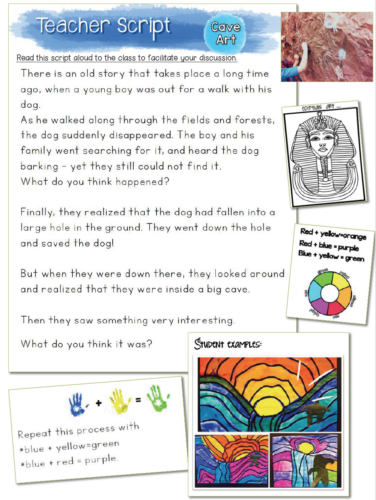 Art History for Elementary classrooms have teacher scripts to read aloud, simple lessons, literacy and coloring pages