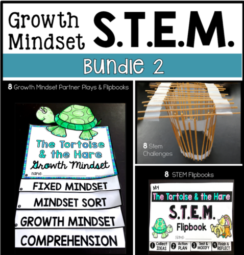 5 Ways To Teach STEM and Growth Mindset together to support students' self-regulation and positive attitude towards risk taking in class.