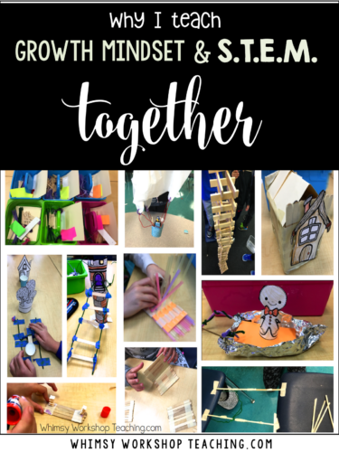 STEM and growth mindset are essential to each other, so why not teach them together? See pictures from my classroom and download a free set of STEM posters