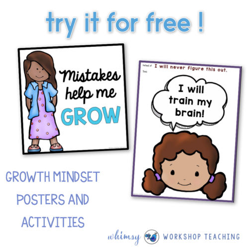Click to download free growth mindset poster and activities