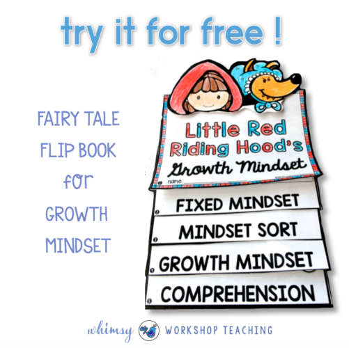 Growth Mindset Flip Books for Little Red Riding Hood