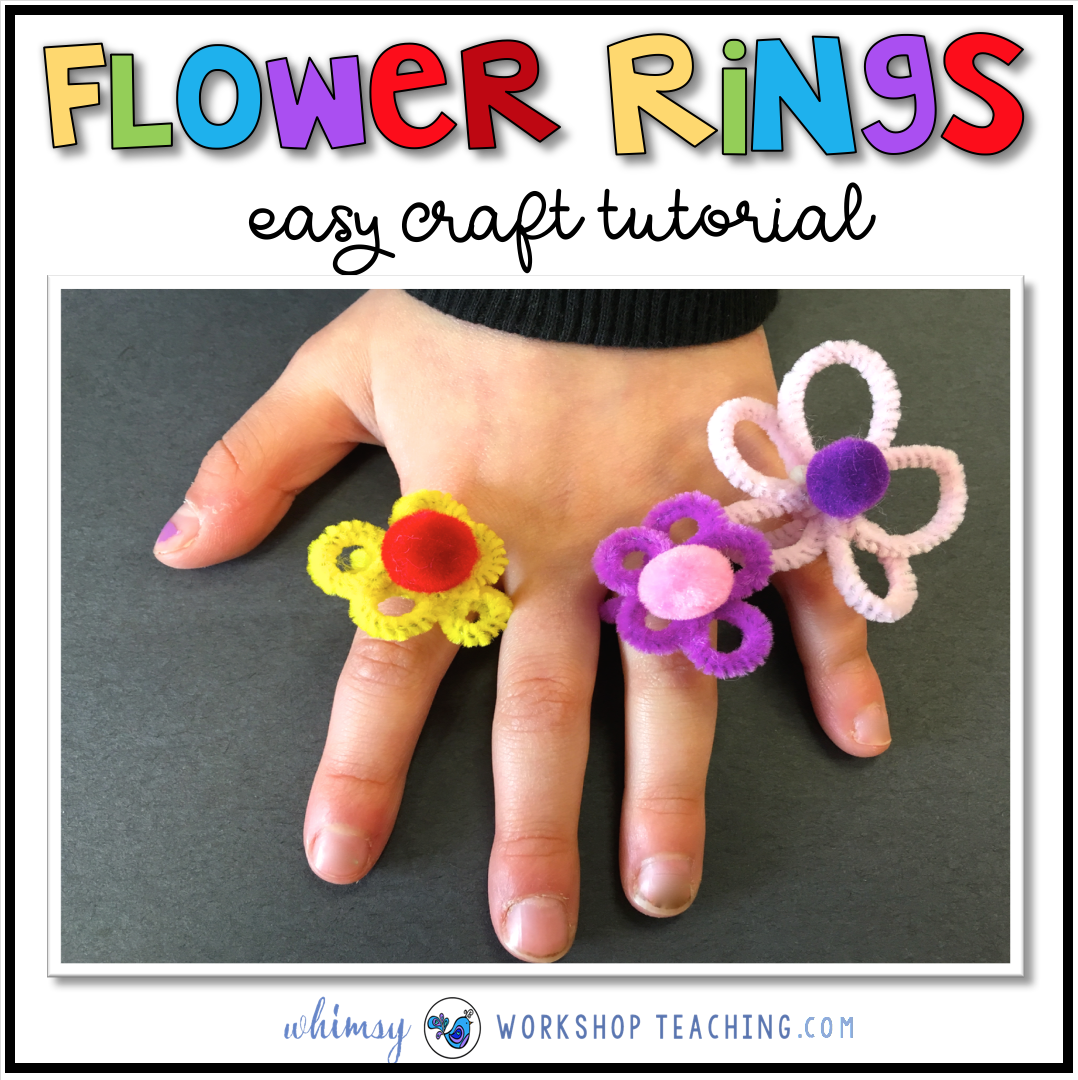 Pipe Cleaner Flower Ring tutorial