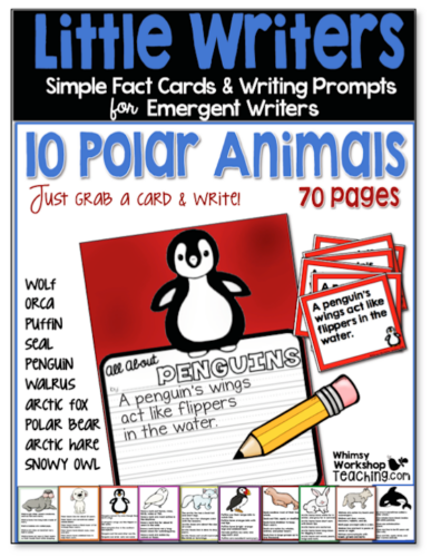 Little Writers Polar Animals set will allow you to easily differentiate your writing center.