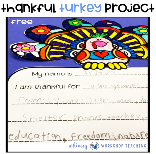 Thankfulness writing project
