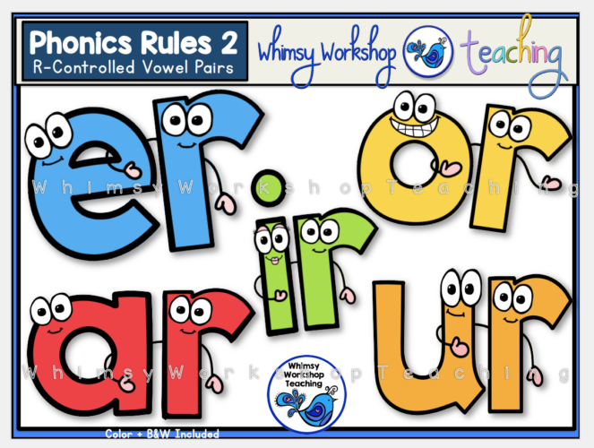 r vowels rules controlled Teaching Workshop Phonics Whimsy