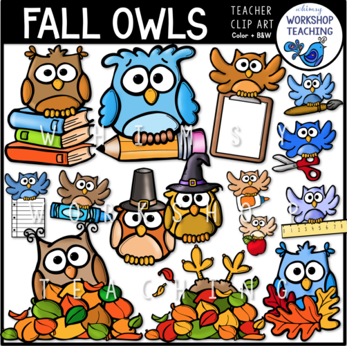 Fall Owls Clip Art WWT