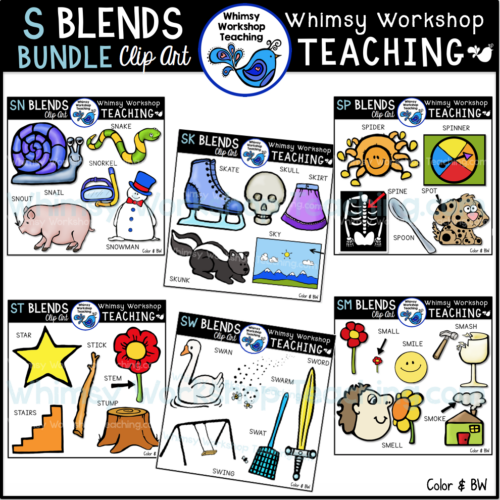 S Blends Bundle Clip Art WWT