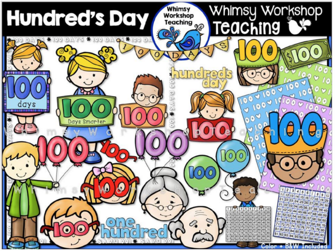 100s Day Clip Art