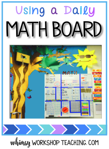 Use a Daily Math Board to reinforce and practice core math skills a little bit each day!