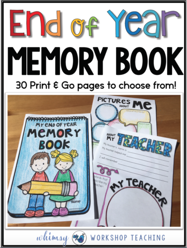 End of Year Memory Book