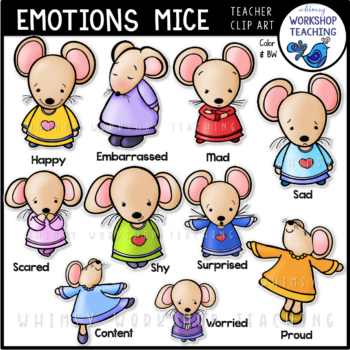 Emotions Mice Clip Art