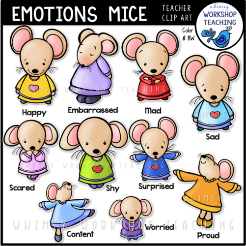 Emotions Mice Clip Art