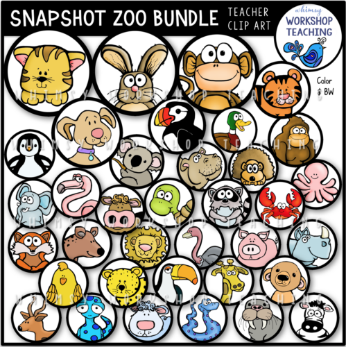 Snapshot ZOO Animals Clip Art