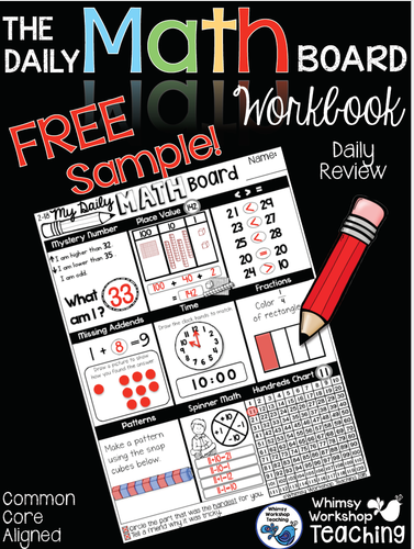 Freebie Math Board Sample