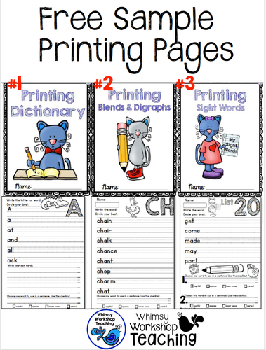 Freebie Sample Printing Pages