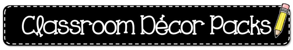 Header Literacy Classroom Decor Packs