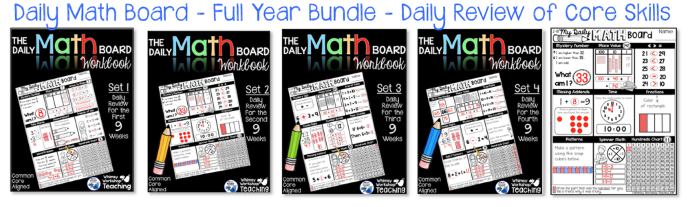 Math Board Full Year Bundle