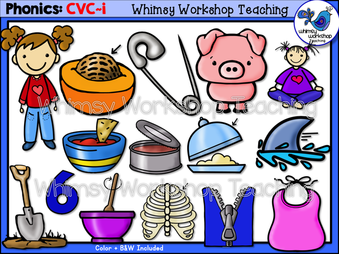 Phonics Set CVC I - Whimsy Workshop Teaching