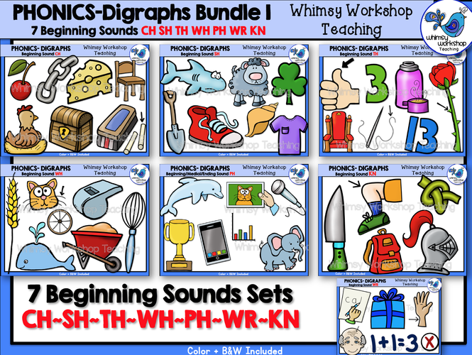 Phonics Digraphs Bundle 1