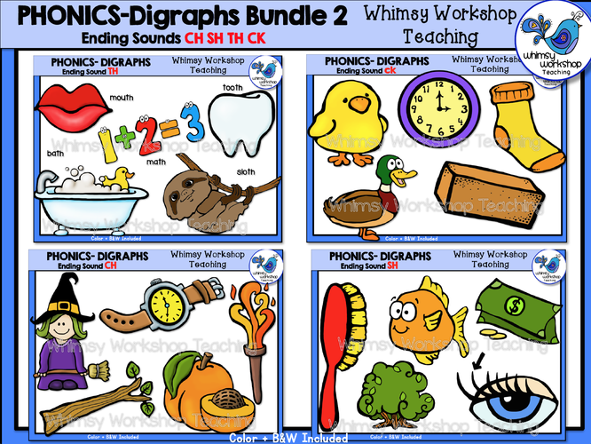 Phonics Digraphs Bundle 2