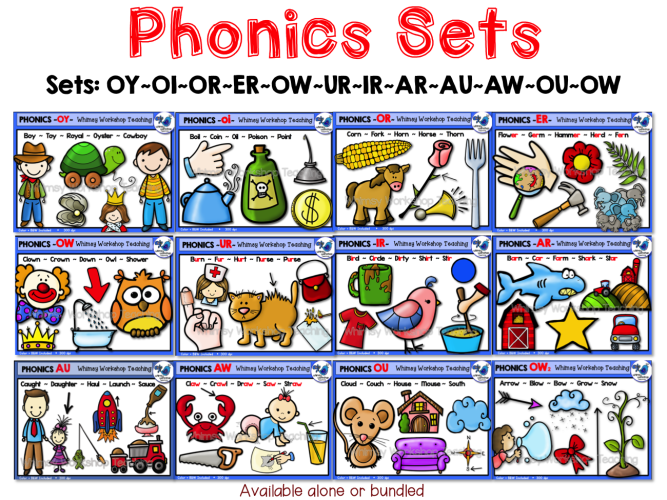 Vowel Digraphs Phonics Big 12