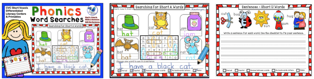 Phonics Word Searches