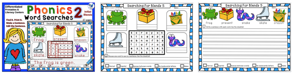 Phonics Word Searches 2