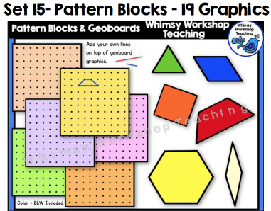 Set 15 - Pattern Blocks - Whimsy Workshop Teaching