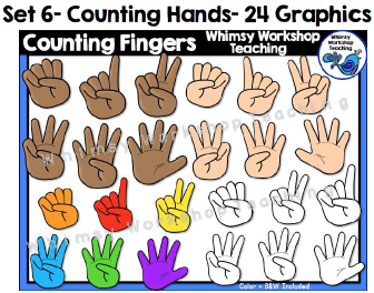 Set 6 - Counting Hands - Whimsy Workshop Teaching