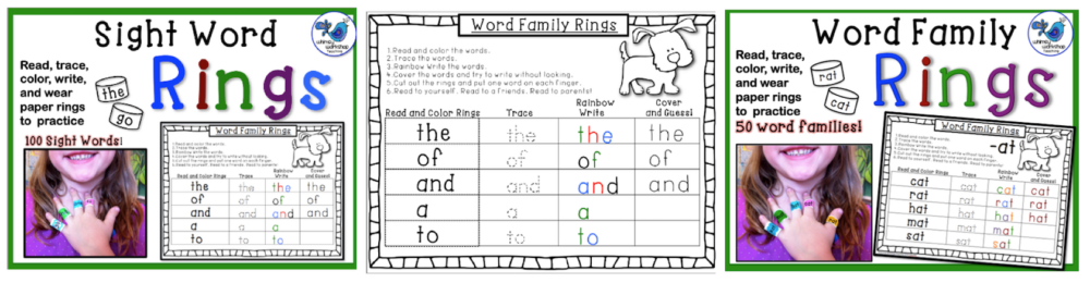 Sight Word Rings