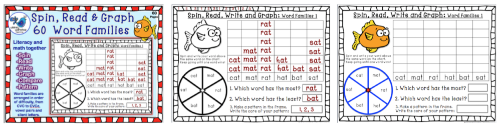 Spin, Read, Graph 60 Word Families