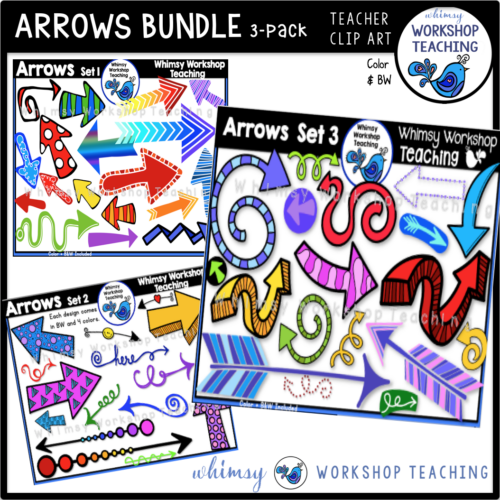 Arrows Clip Art Bundle Whimsy Workshop Teaching