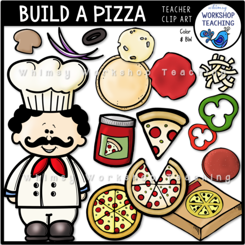Build A Pizza Clip Art Whimsy Workshop Teaching