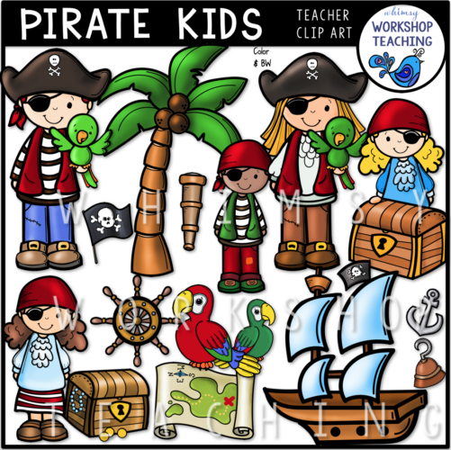 Pirate Kids Clip Art WWT