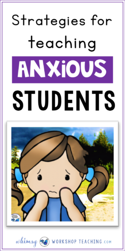 This is a list of practical strategies to think about when working with anxious students in order to ease anxiety and help them feel comfortable enough to focus on their work.