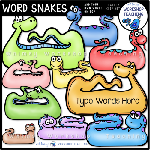 Word Snakes Clip Art WWT