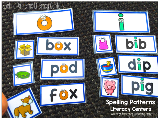 Use game boards during your literacy centers to reinforce those spelling patterns and phonics rules! Easy, independent and interactive fun - and no prep for the whole year! Read about how we use them and grab a free spelling pattern assessment pack.