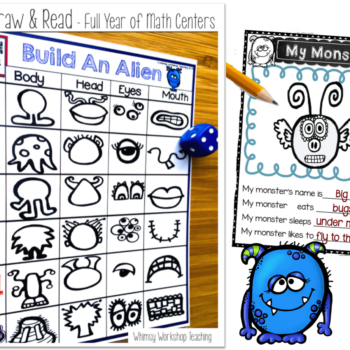 This is the cutest activity to practice both math and writing all year long! Roll the dice to build a creature, then use the writing templates to write about it!