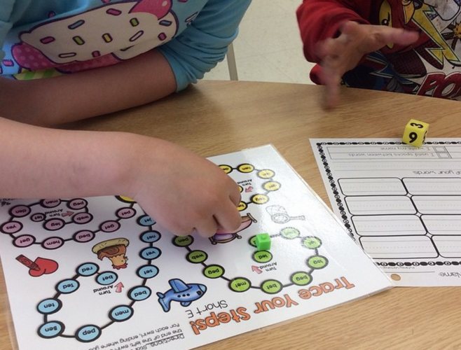 Practice phonics while playing! 70 Spelling patterns and sight words included