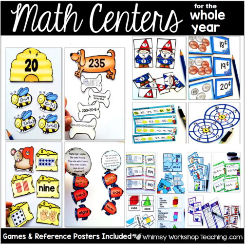 Mat Center For the Whole Year includes 10 units and 925 pages of printable centers to use through the year.