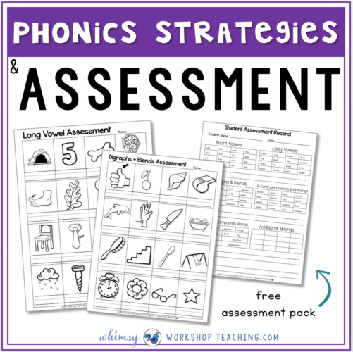 Phonics and spelling assessment pack