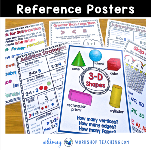 first grade math posters