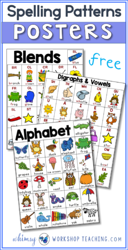 This is a set of FREE spelling patterns posters so students can have personal reference charts inside their reading folders!