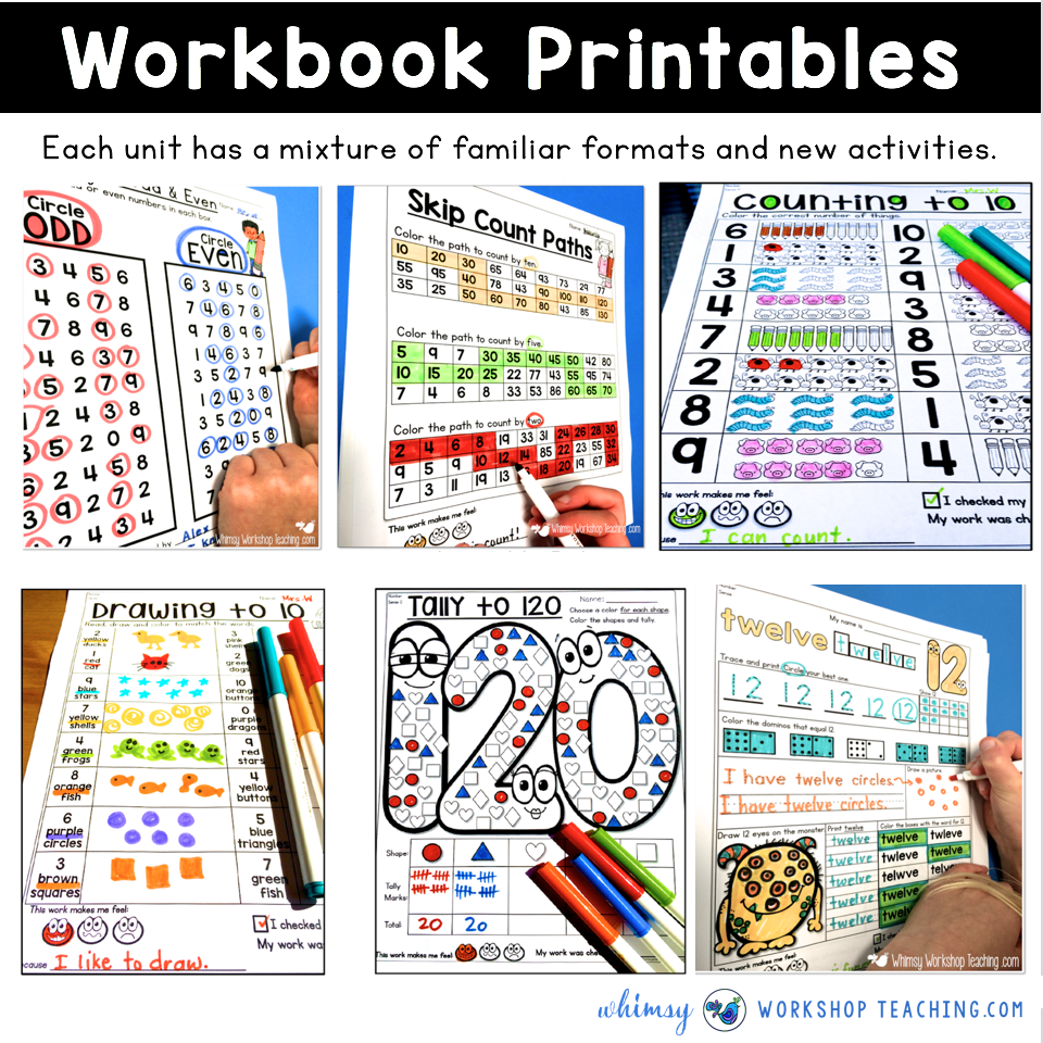 math workbook pages 1 - Whimsy Workshop Teaching