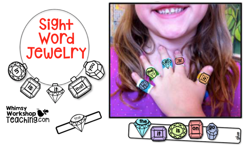 Sight Word Jewelry - unique and fun ways to practice word work!