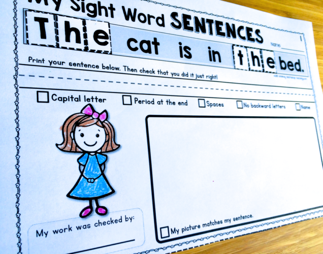 Sight Word Sentences Pack - Whimsy Workshop Teaching