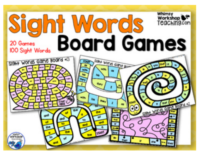 Practice the first 100 sight words with easy, interactive and no-prep game boards! 