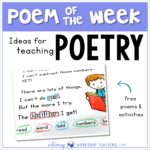 Poem of the Week and poetry ideas in the primary classroom