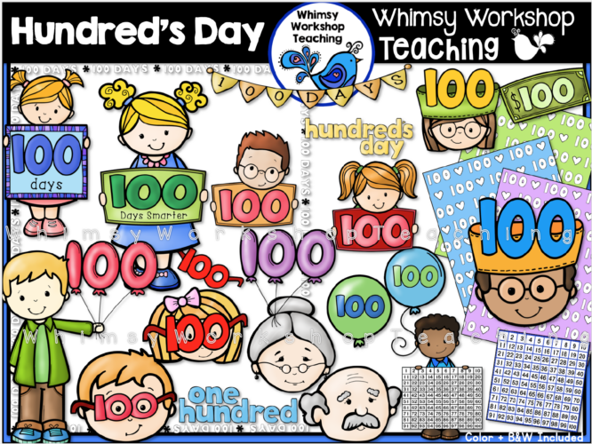 100's Day Clip Art